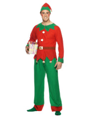 Elf Costume, Red & Green - 1