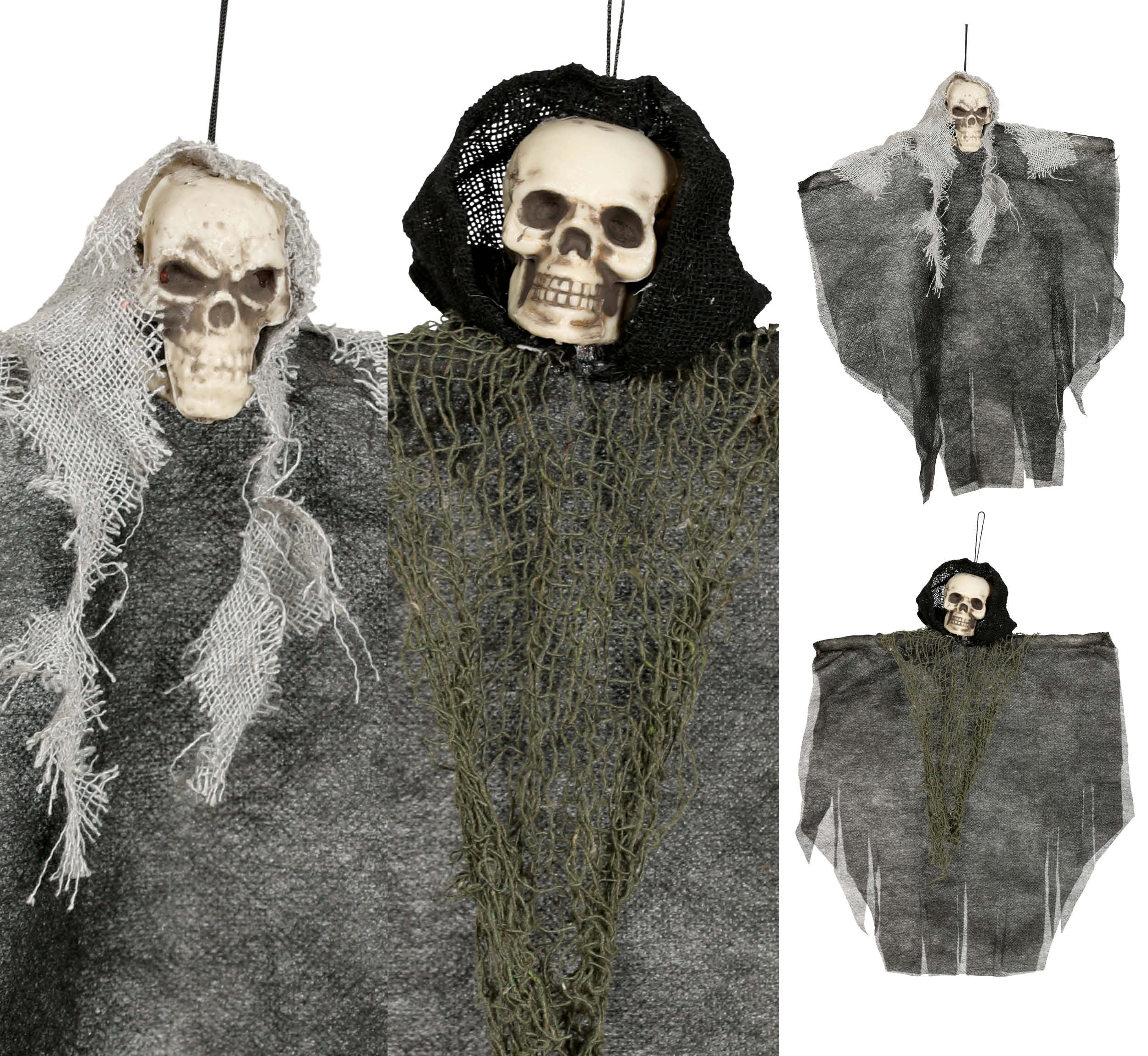 HANGING SKULL ASSORTMENT 30 CM