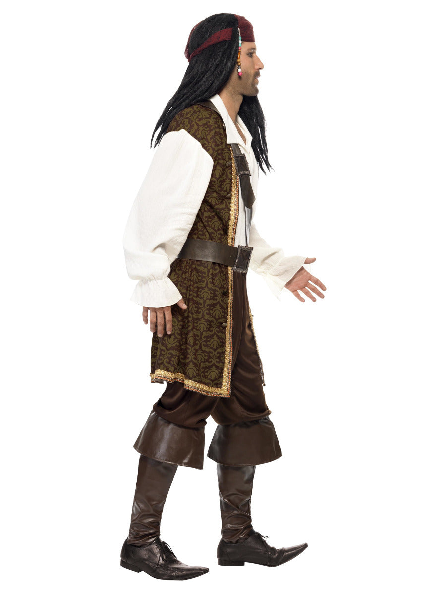 High Seas Pirate Costume, Brown - 4