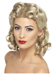 40s Sweetheart Wig, Blonde - 1