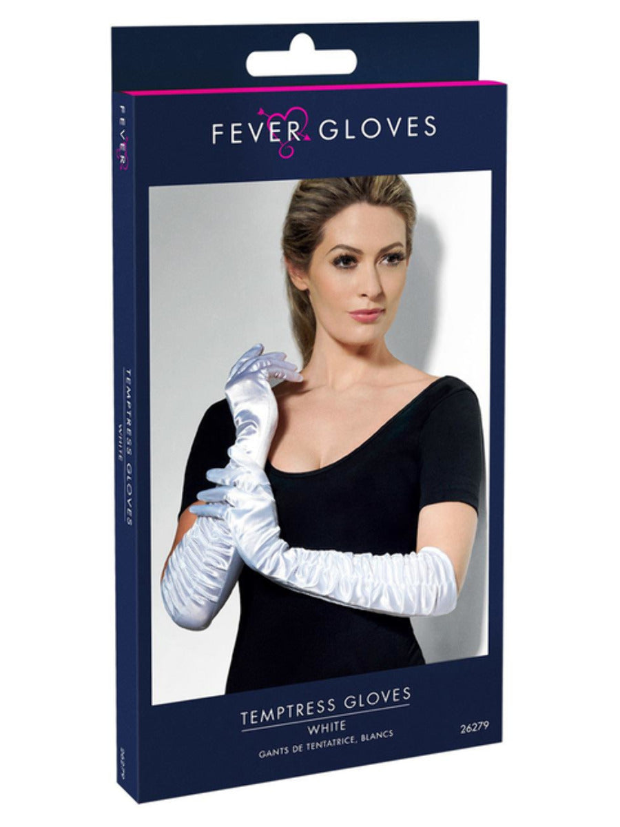 Temptress Gloves, White - 3