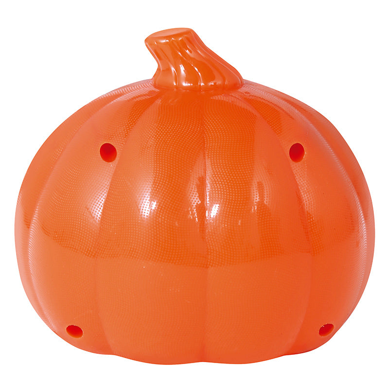PUMPKIN WITH LIGHT, PLASTIC, 10 CMS.