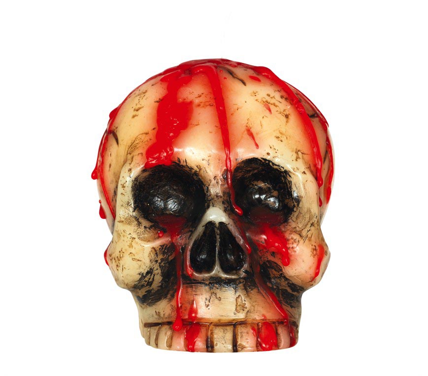 BLOODY SKULL CANDLE 10 CM
