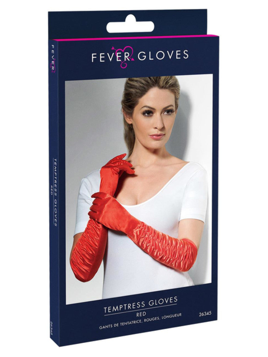 Temptress Gloves, Red - 3
