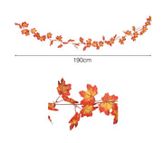 ORANGE LEAVES GARLAND 190 CMS