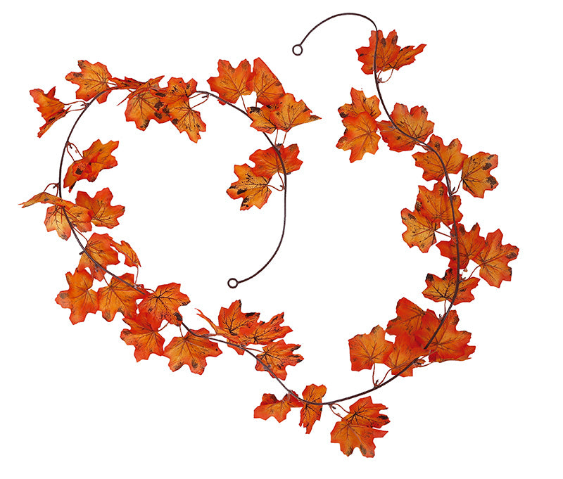 ORANGE LEAVES GARLAND 190 CMS