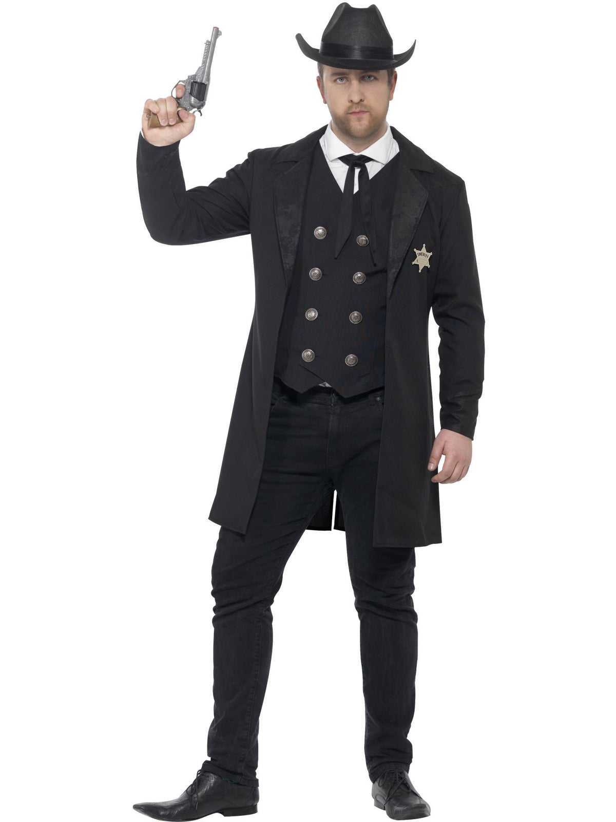 Curves Sheriff Costume, Black 1