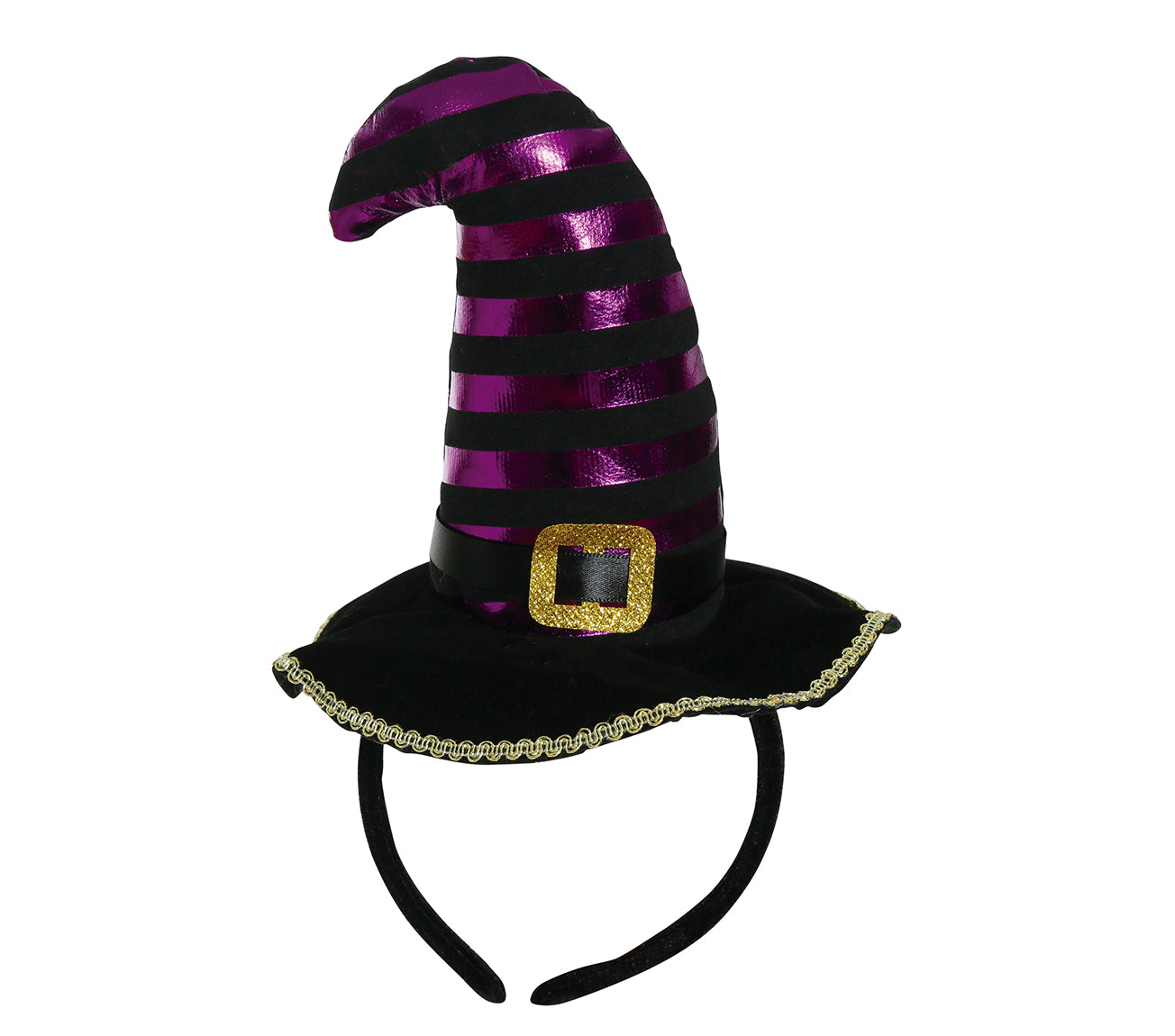 BLACK/PURPLE MINI HAT WITCH TIARA
