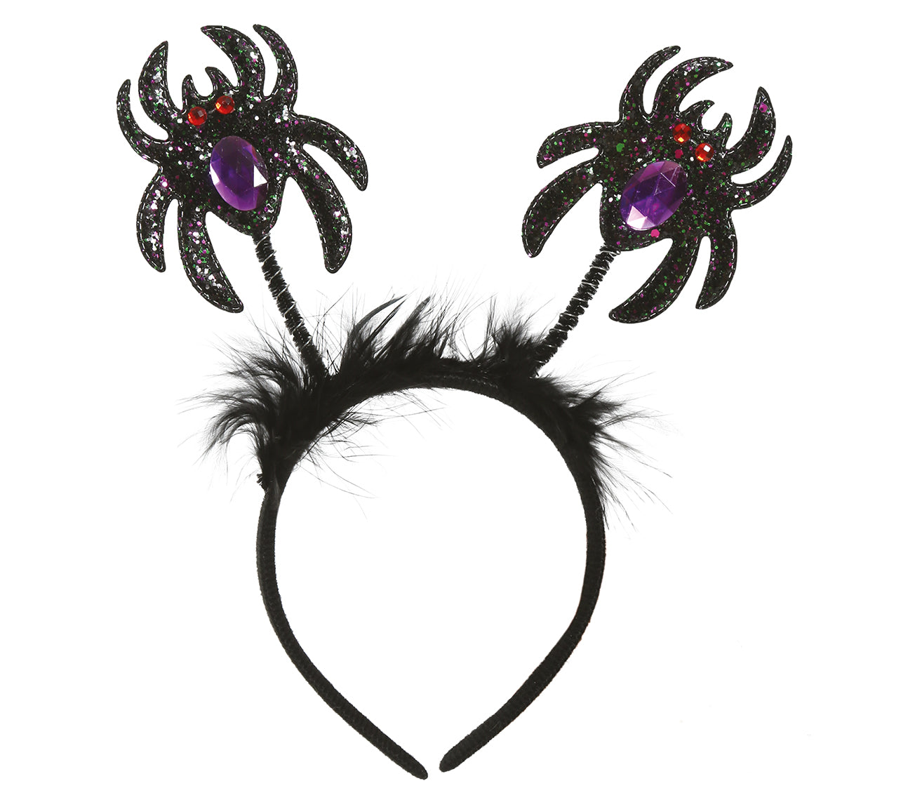 BLACK SPIDER GLITTER TIARA