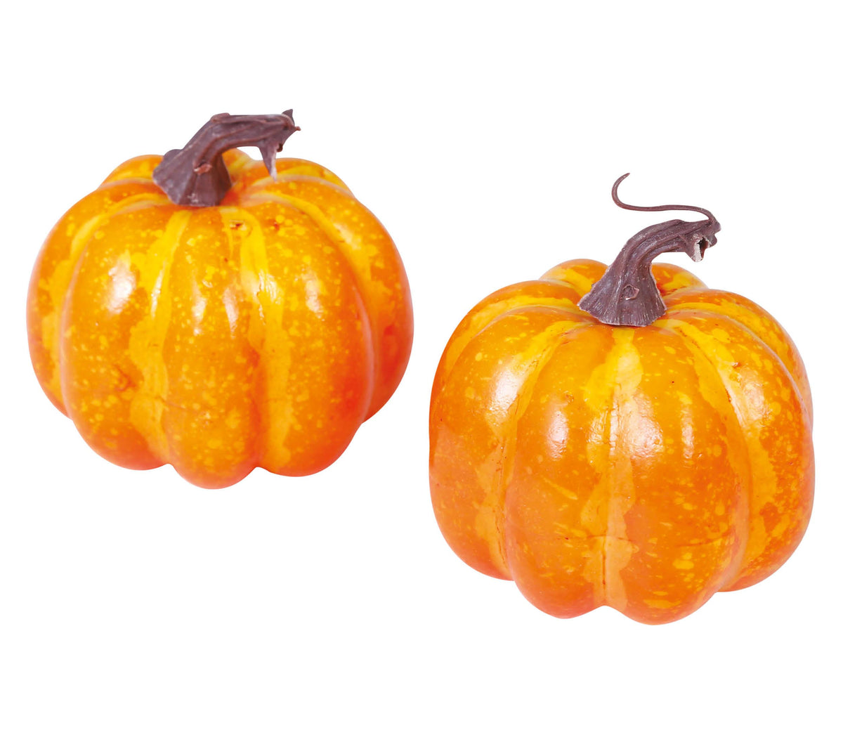 2 BLISTER PUMPKINS, FOAM, 10 CMS