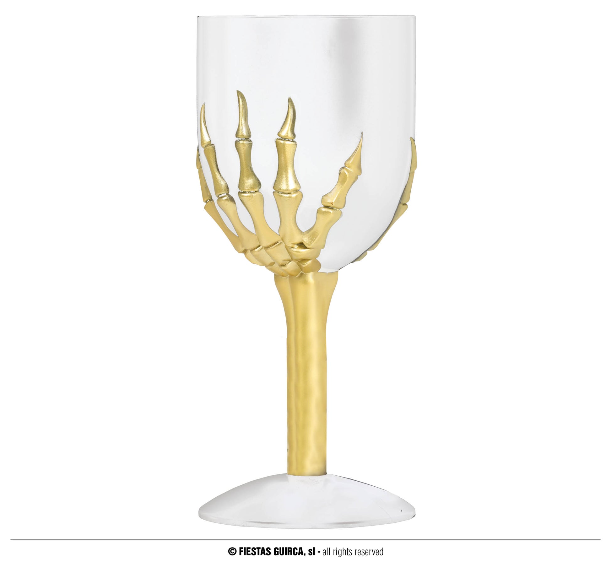 SKELETON WINE GLASS. 18 CM