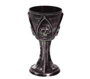 GOBLET WITH SKULL. 19 CM