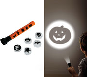 TORCH PROJECTORS WITH HALLOWEEN SHAPES, 16 CM