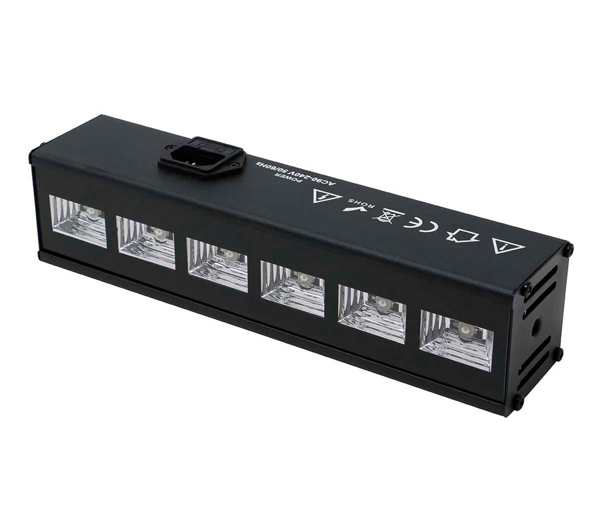 6 LED UV BLACK LIGHT, 6X3 W, INDOOR