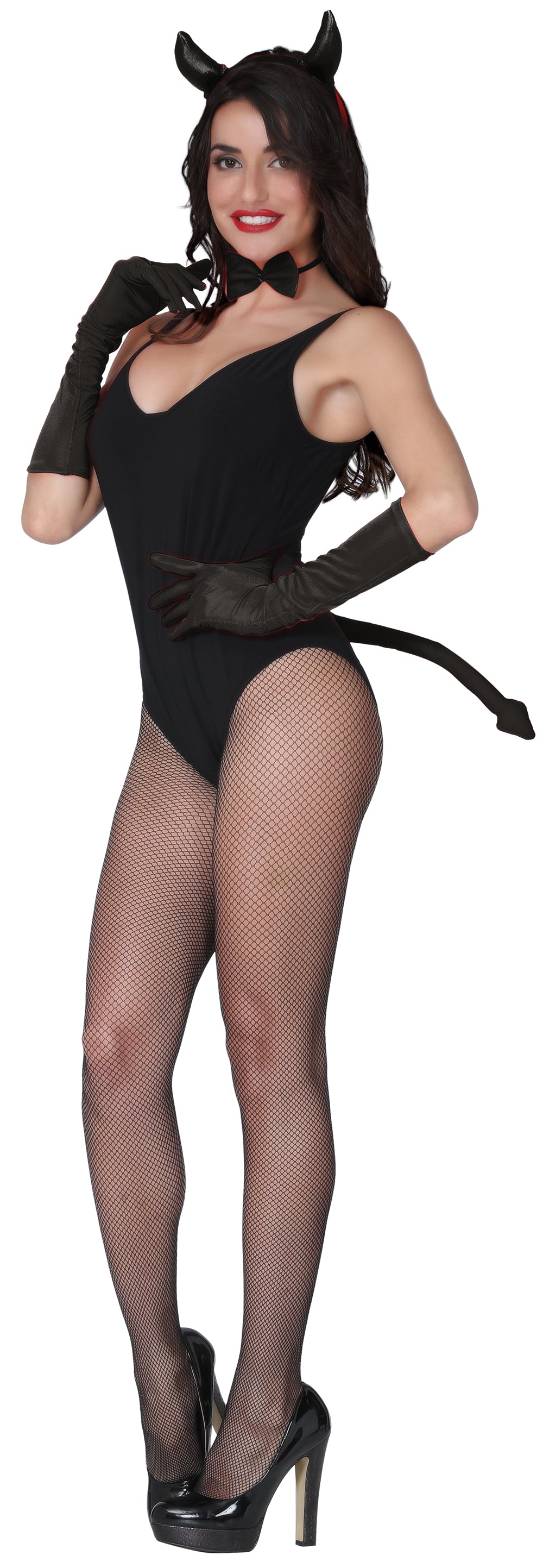 BLACK DEVIL SET 3 PIECES (HEADBAND, BOWTIE, TAIL)