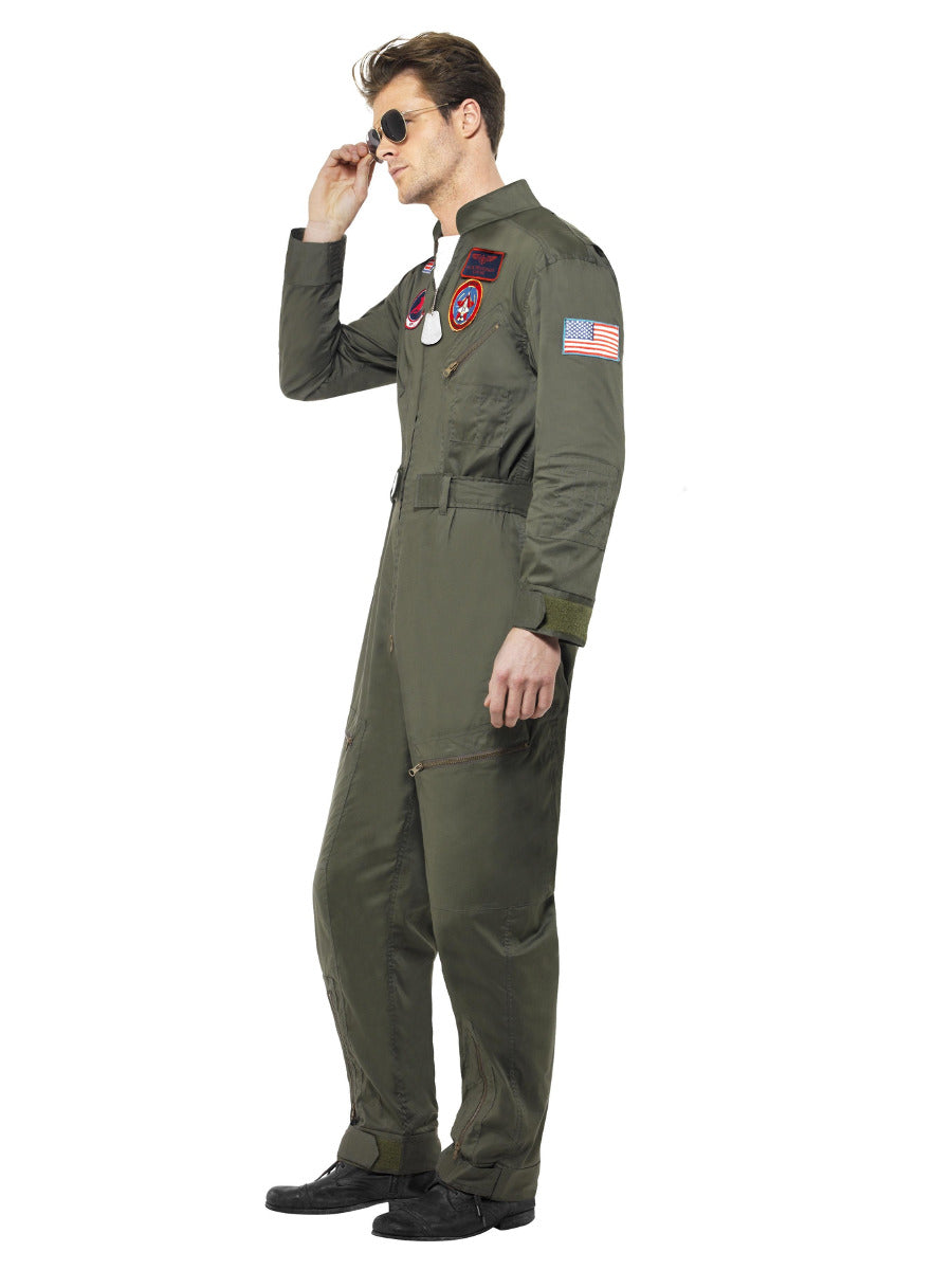 Top Gun Deluxe Male Costume, Green - 4