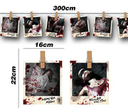 GARLAND CRIME SCENE PHOTOS 274 CM 16X22 CM