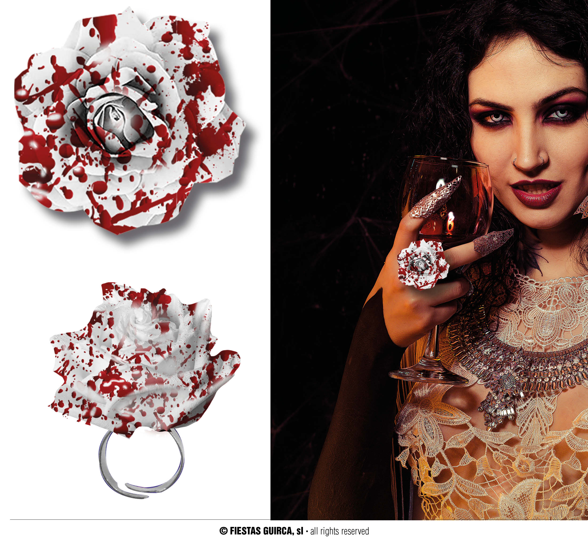 BLOODY FLOWER RING
