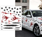 HALLOWEEN STICKERS FOR CAR, 1 SHEET 30X40 CM