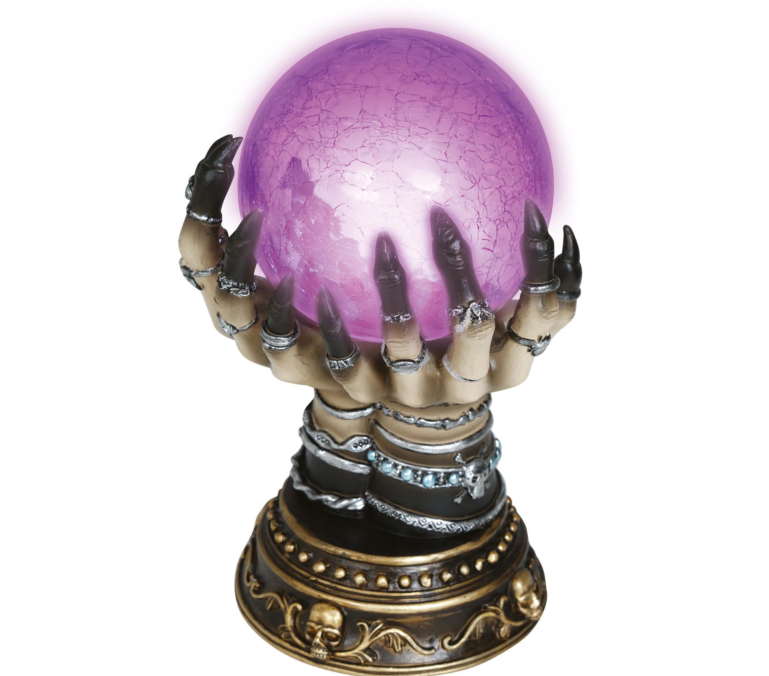 FORTUNE TELLER CRYSTAL BALL WITH LIGHT CERAMIC 23C