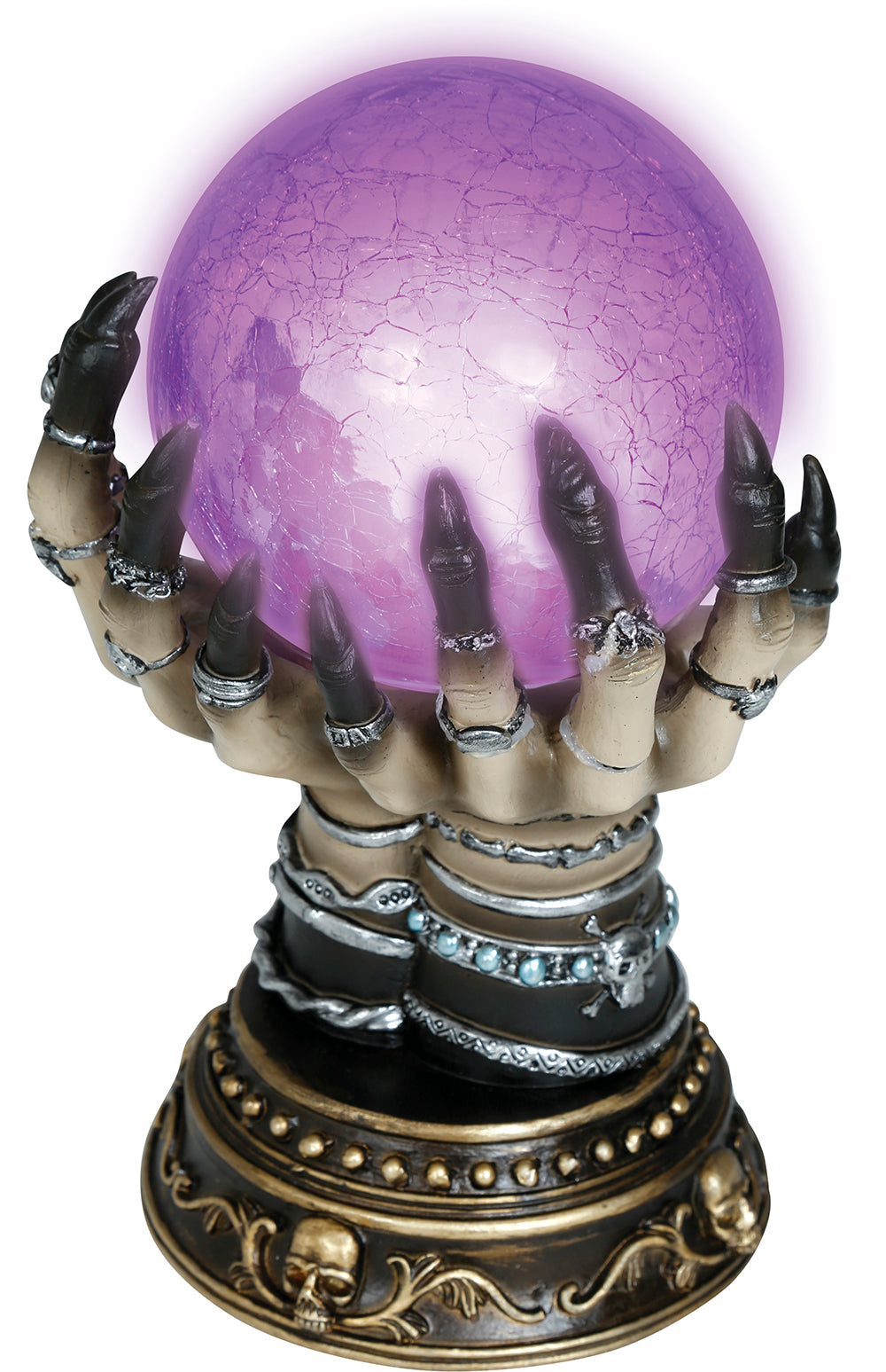 FORTUNE TELLER CRYSTAL BALL WITH LIGHT CERAMIC 23C