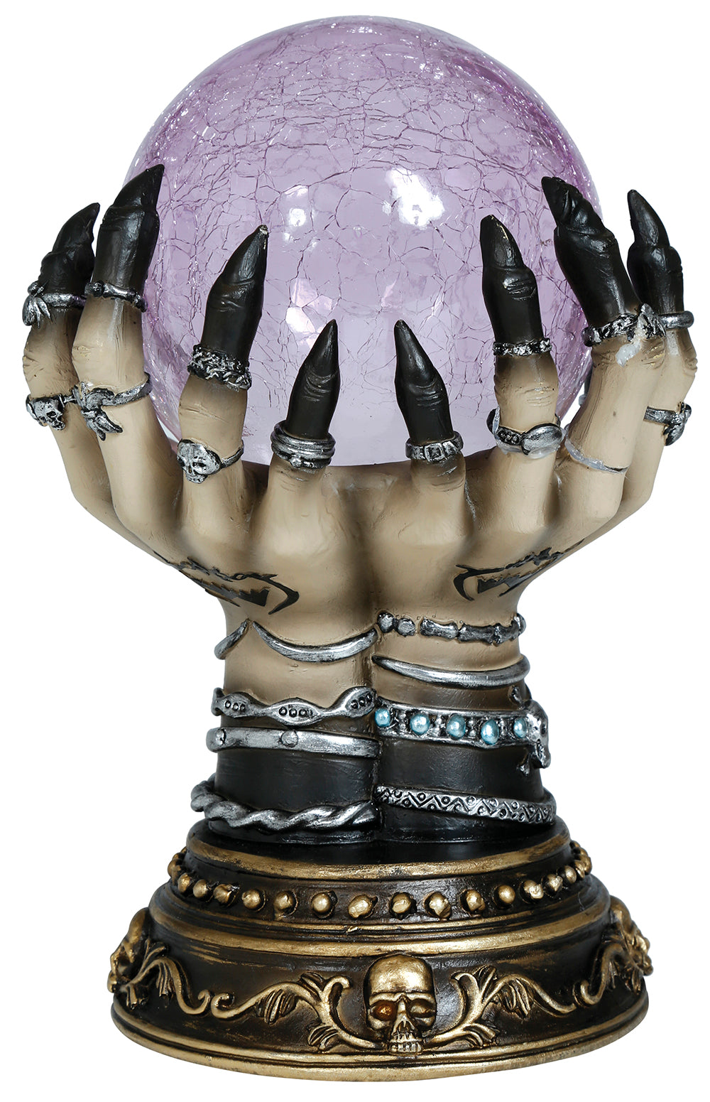 FORTUNE TELLER CRYSTAL BALL WITH LIGHT CERAMIC 23C