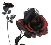 RED AND BLACK FLOWER, 40 CMS