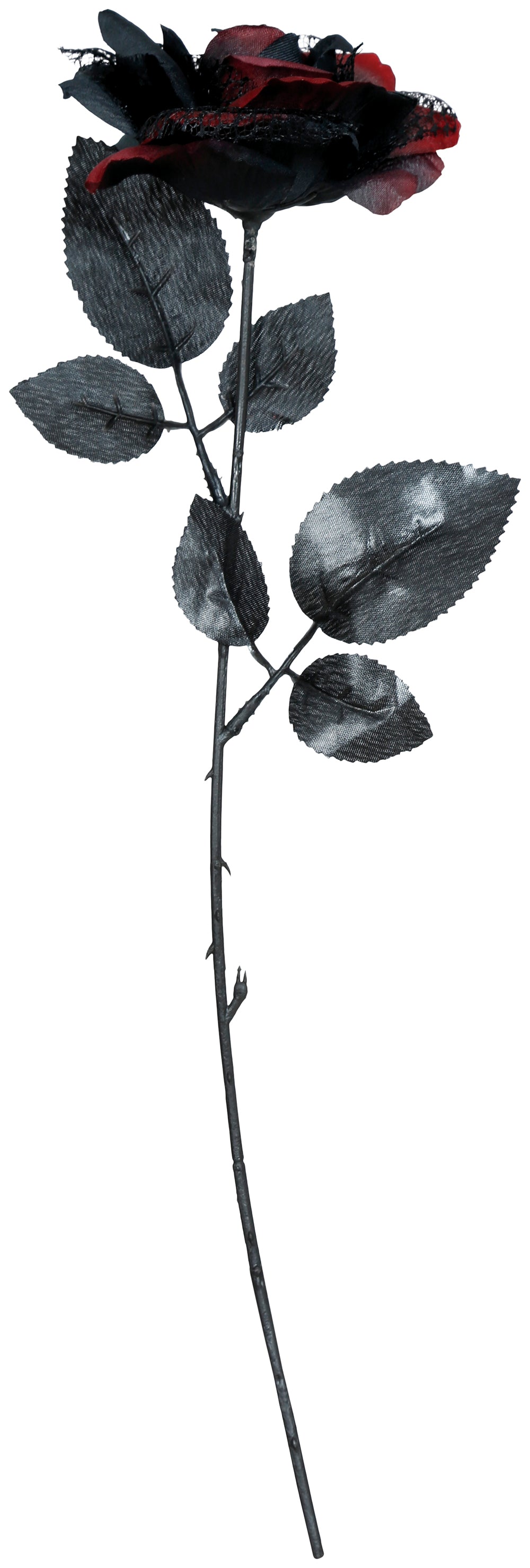 RED AND BLACK FLOWER, 40 CMS