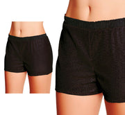 BLACK SEQUIN SHORTS, ADULTS, 42-44 (L)
