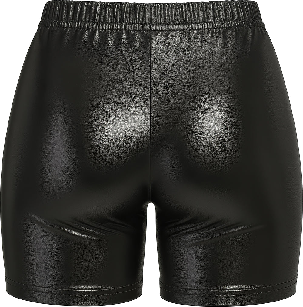 METALLIC SHORTS BLACK