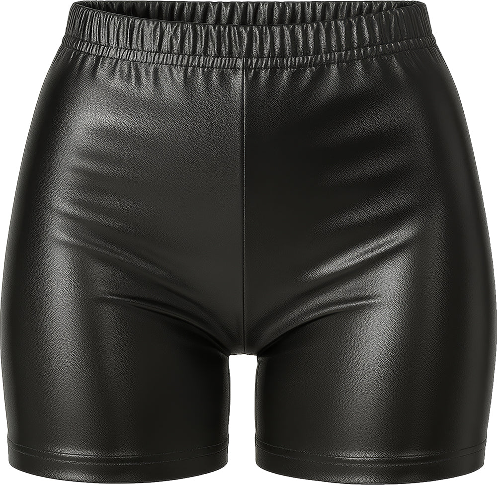 METALLIC SHORTS BLACK