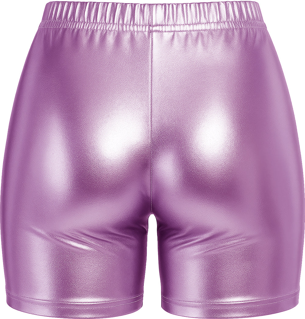 METALLIC SHORTS PINK