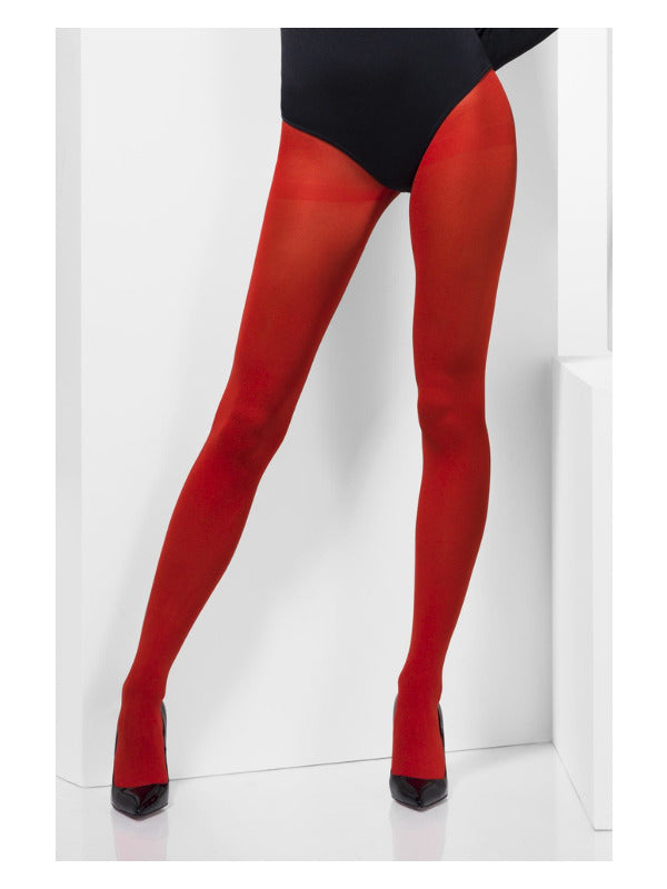 Opaque Tights, Red - 2
