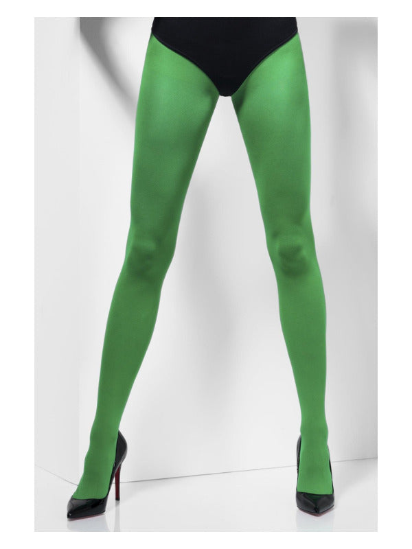 Opaque Tights, Green - 2