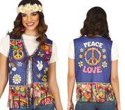 PEACE & LOVE HIPPIE VEST, ADULTS