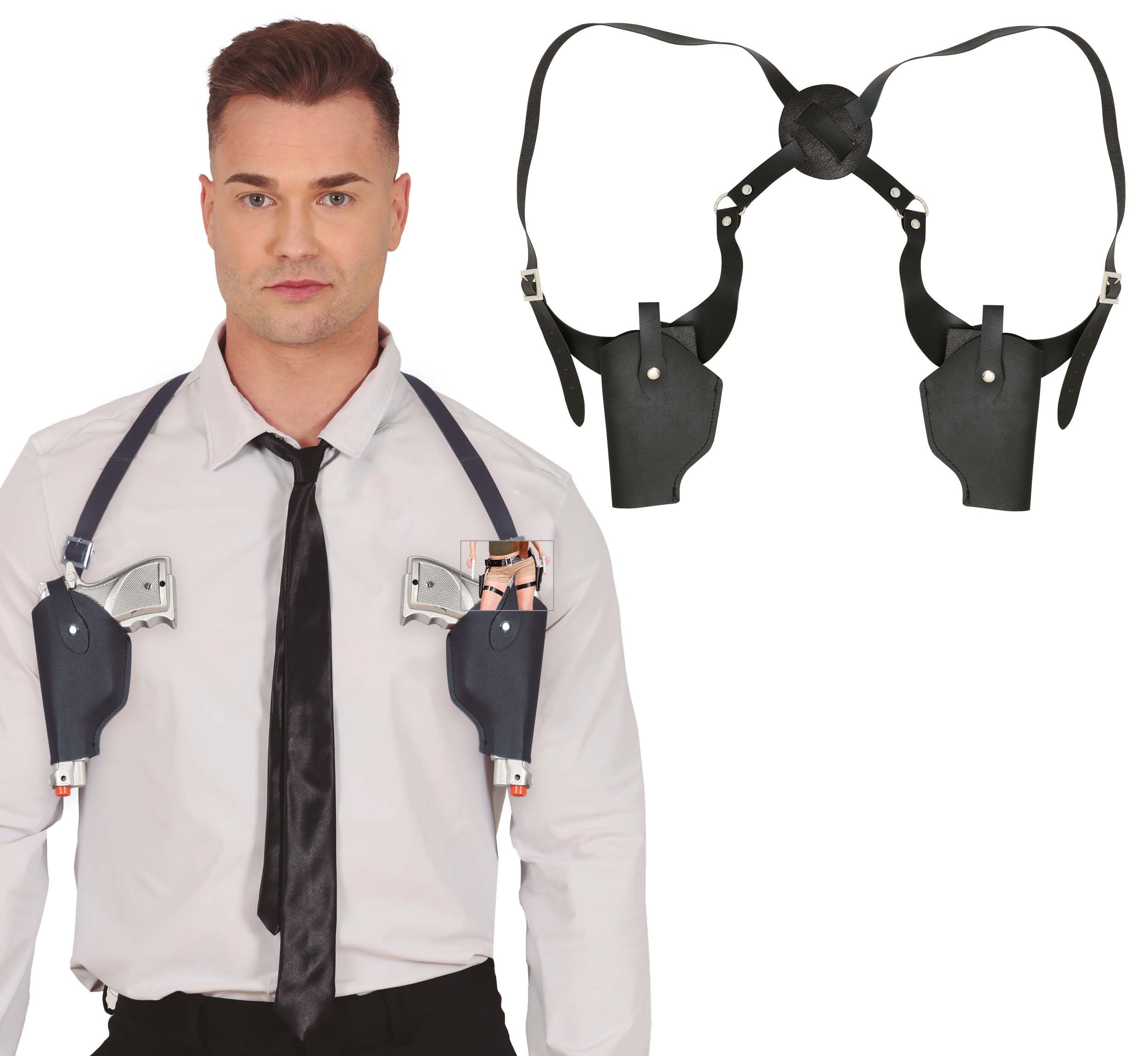 DOUBLE HOLSTER WITH PISTOLS