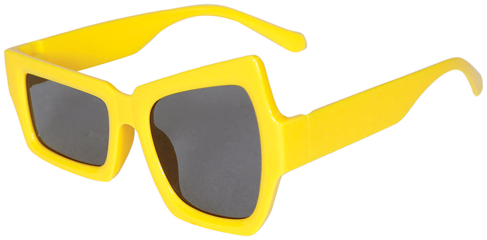 ASYMMETRICAL YELLOW GLASSES