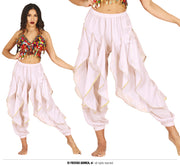 HQ WHITE BELLY DANCE PANTS