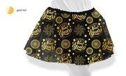 HAPPY NEW YEAR TUTU BLACK AND GOLD 30 CM, CHILDREN