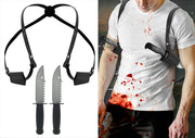 SHOULDER HOLSTER WITH 2 KNIVES