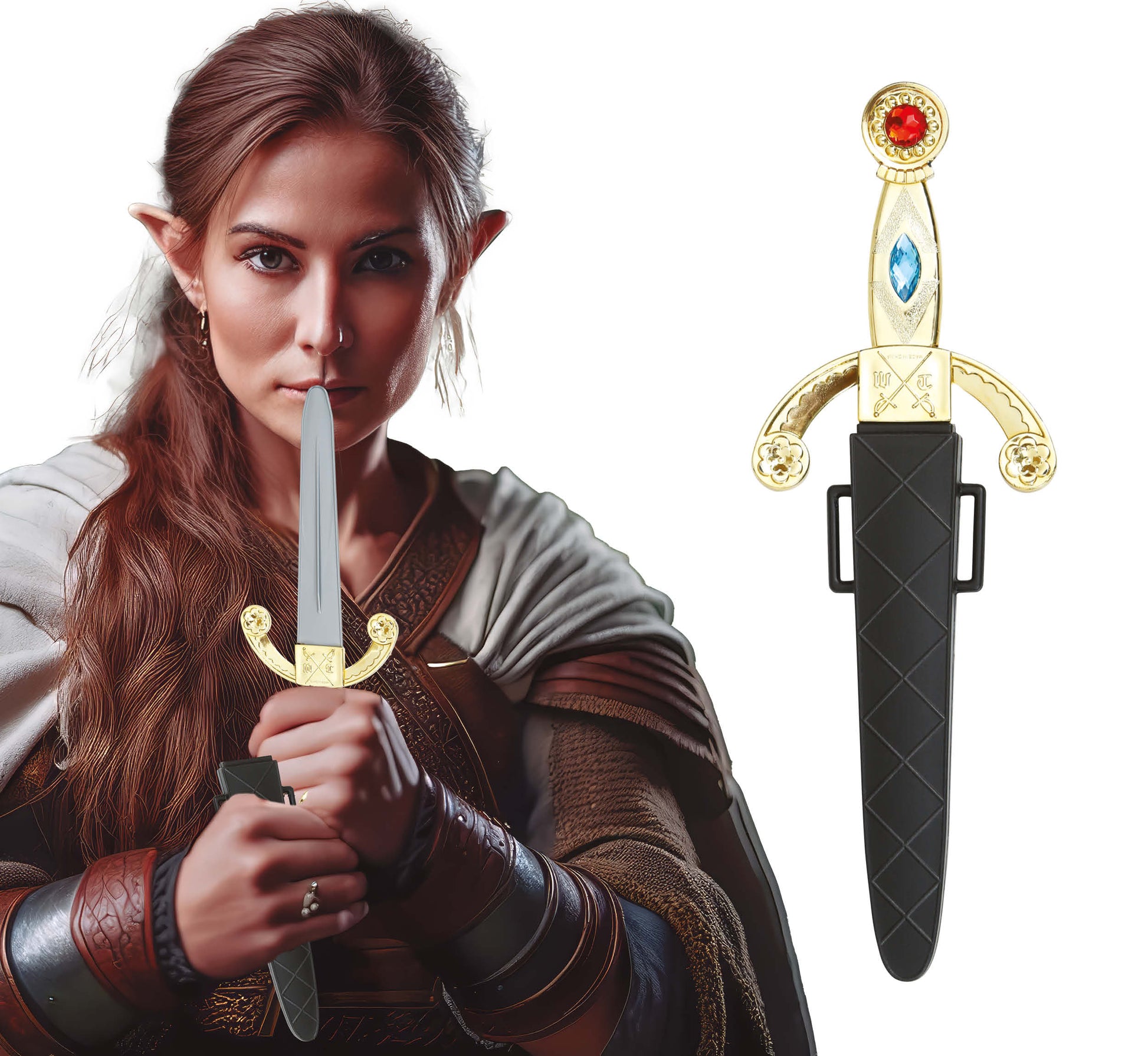 26 CM MEDIEVAL DAGGER WITH SHEATH
