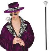 85 CM SILVER DIAMOND CANE