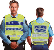 YELLOW TRAFFIC POLICE VEST, ADULT