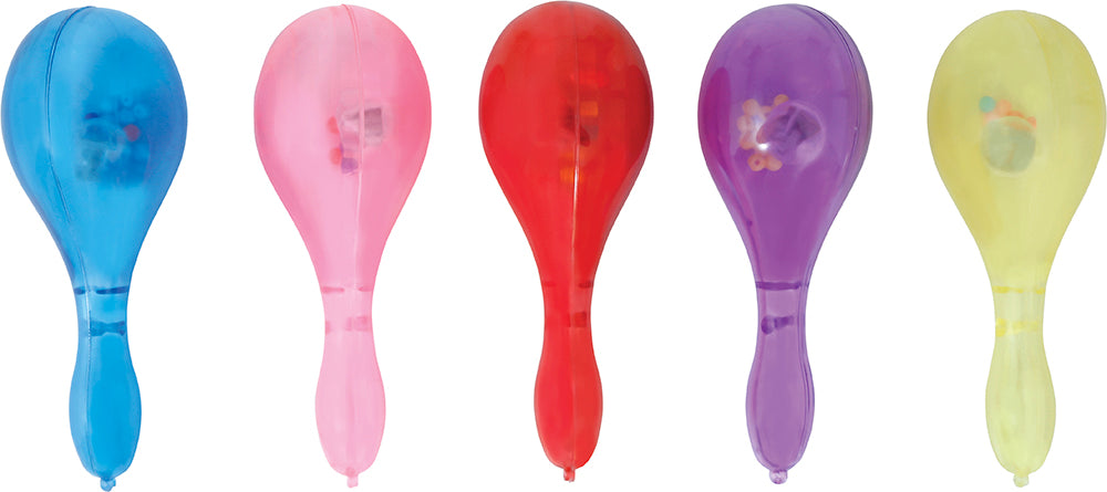 ASSORTED LIGHT MARACA 15 CM