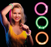 4 LED BRACELETS BAG ASSORTED 8 CM
