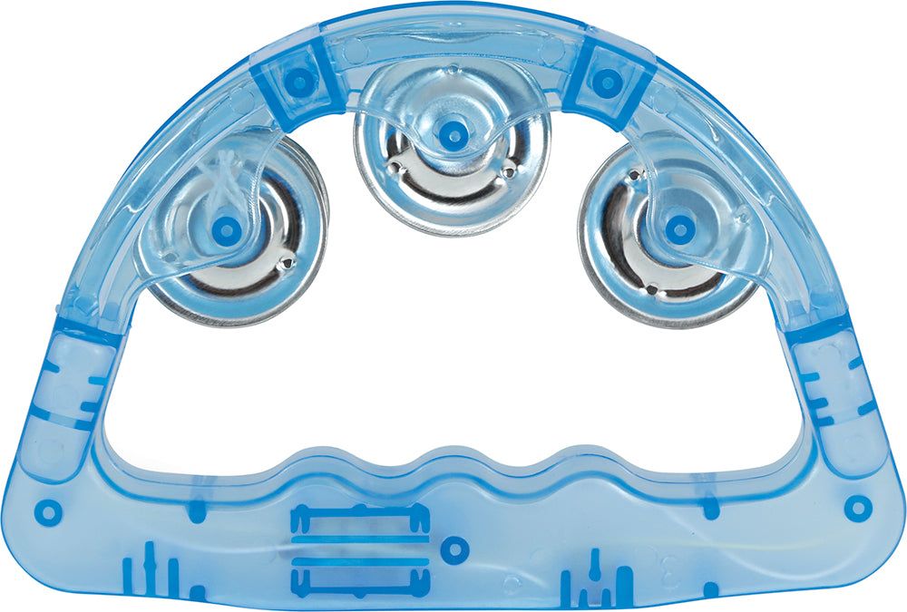 ASSORTED TAMBOURINE WITH LIGHT 16X15 CM