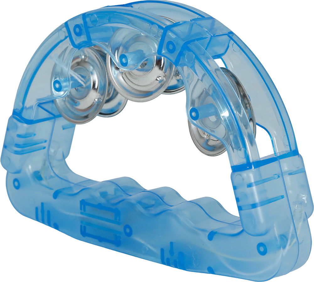 ASSORTED TAMBOURINE WITH LIGHT 16X15 CM
