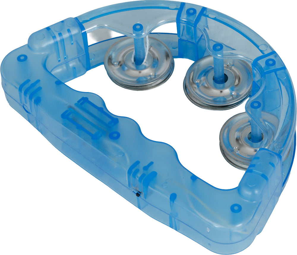 ASSORTED TAMBOURINE WITH LIGHT 16X15 CM
