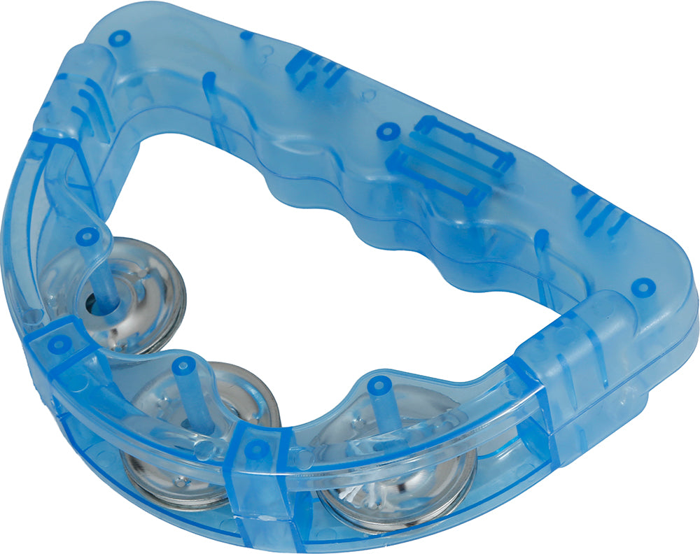 ASSORTED TAMBOURINE WITH LIGHT 16X15 CM