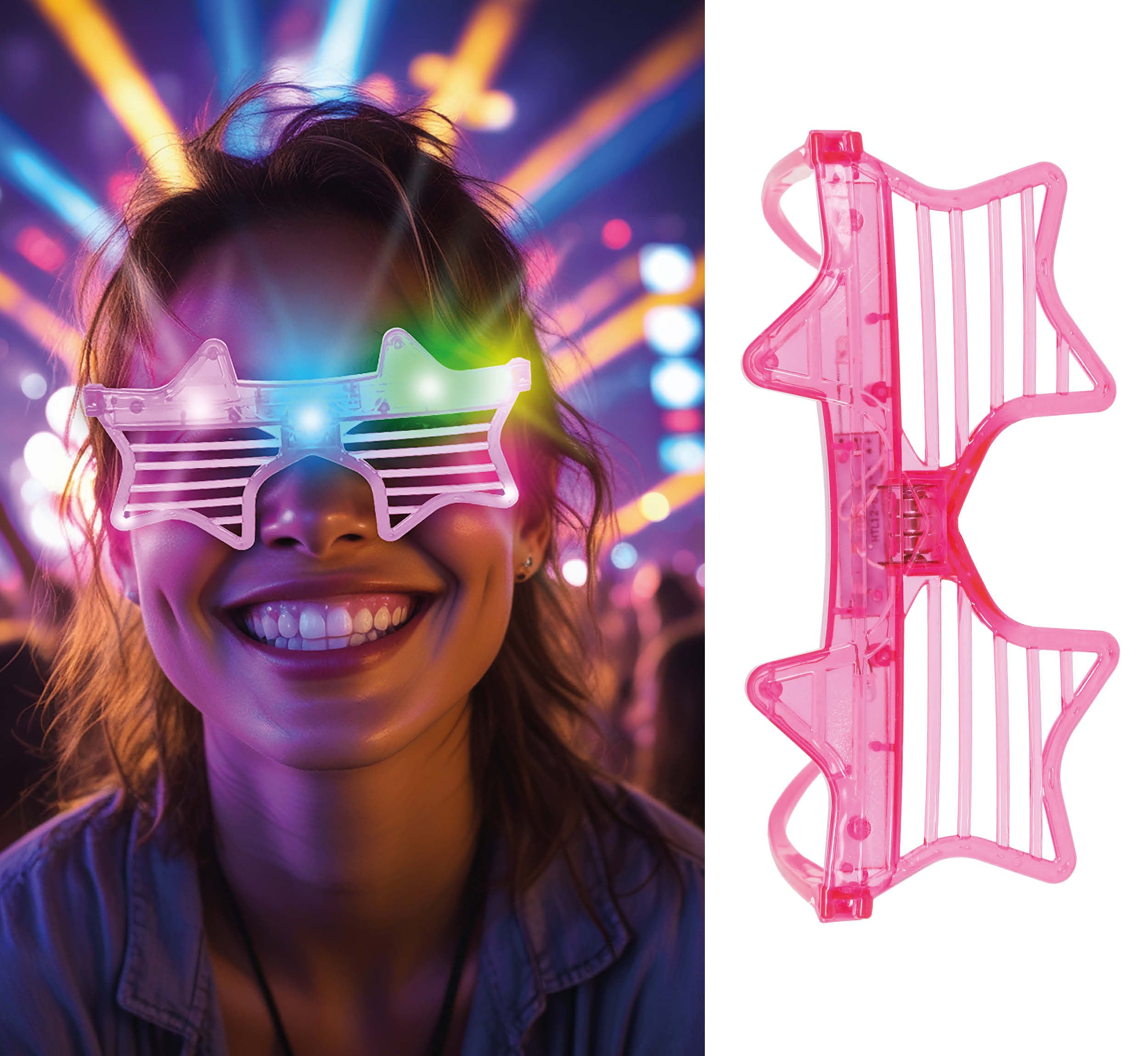 STAR LED GLASSES ASSORTED